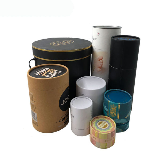 Recipientes de papel de empacotamento do tubo do tubo cosmético redondo biodegradável