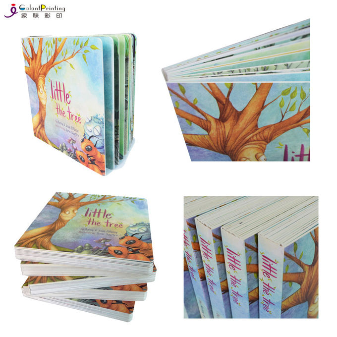 Livros da placa das crianças de papel prées-escolar dos serviços de impressão com canto redondo