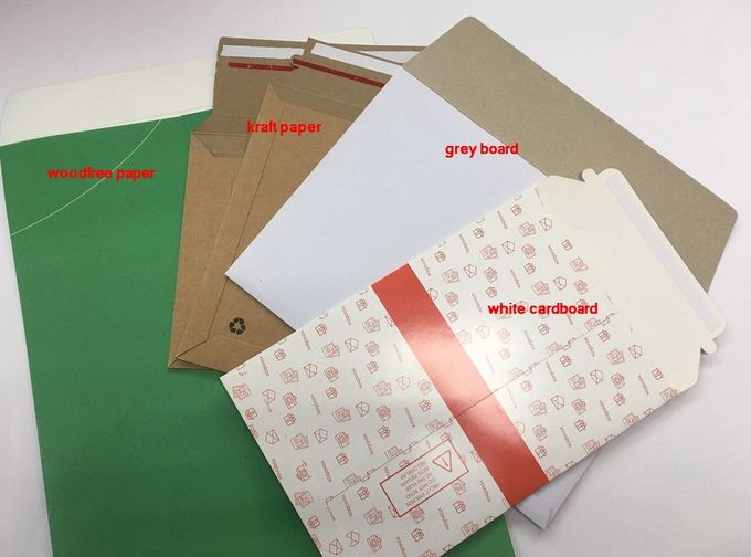 Envelopes rígidos dos encarregados do envio da correspondência do cartão de Kraft dos serviços de impressão do envelope A5 com autoadesivo