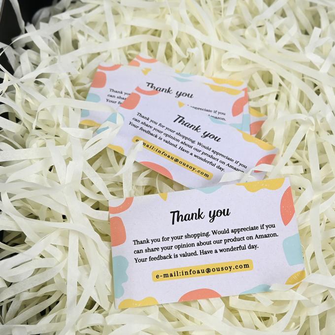 Cartão de agradecimento personalizado por apoiar meu pequeno negócio cartão postal de impressão UV e offset 4