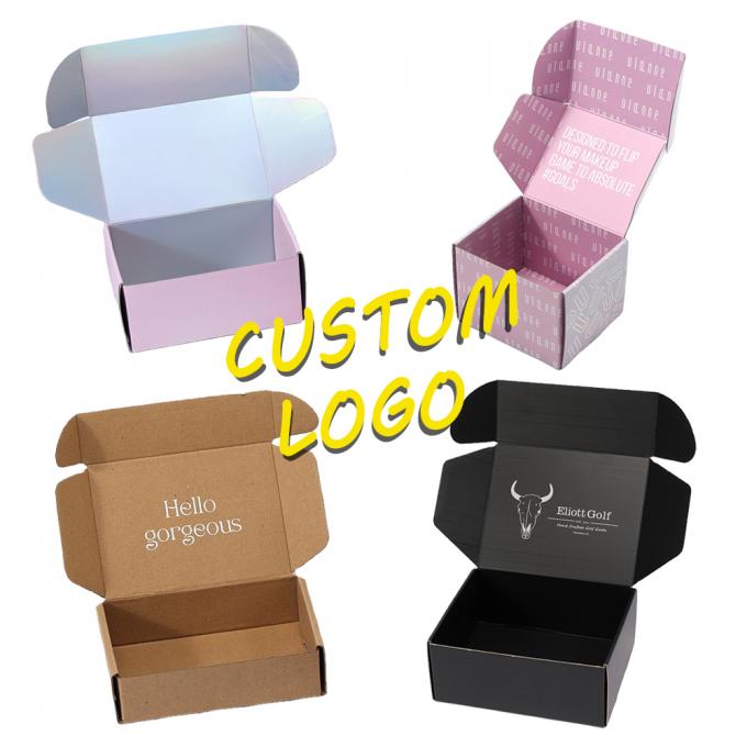 Embalagens de vestuário de cores personalizadas em papelão Caixas de envio para artesanato industrial 12