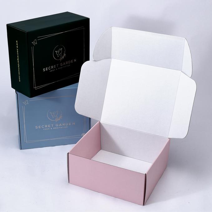 Cartão ondulado Logotipo personalizado de tinta de soja Impressa Caixa de correio holográfico a laser para perfumes 8