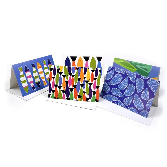 OEM Cartão de Graças Dobrado Cartões de Saudação Impressão Serviço de Design Personalizado Com Envelope 4