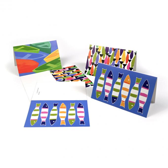 OEM Cartão de Graças Dobrado Cartões de Saudação Impressão Serviço de Design Personalizado Com Envelope 8