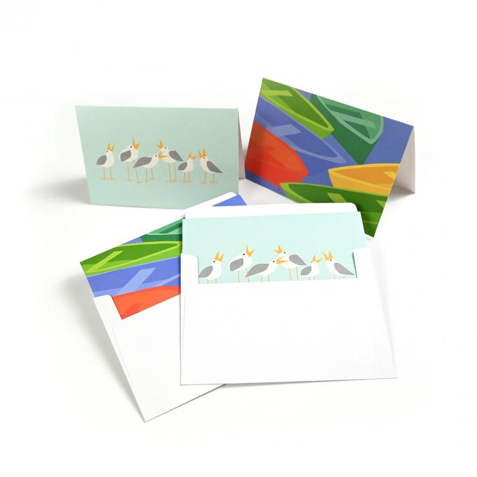 OEM Cartão de Graças Dobrado Cartões de Saudação Impressão Serviço de Design Personalizado Com Envelope 7