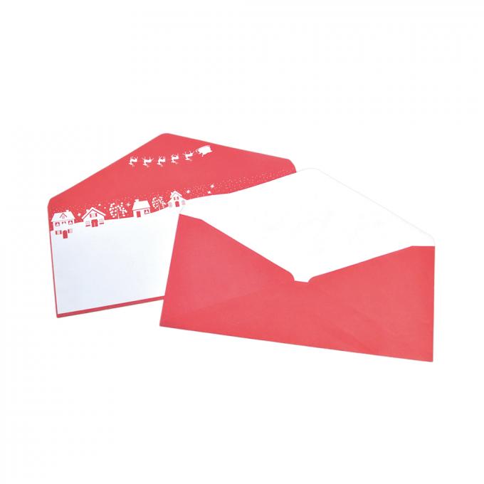 Envelopes de papel médio Impressão de cartões de felicitação coloridos Envelopes personalizados 4