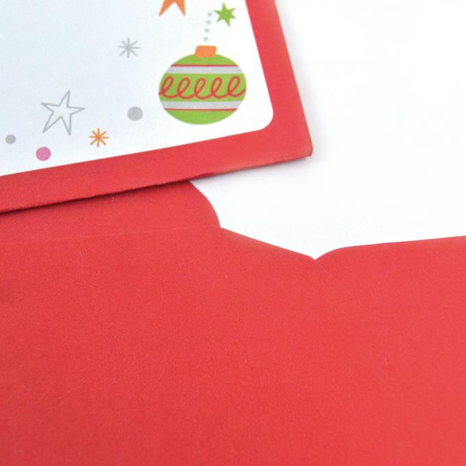 Envelopes de papel médio Impressão de cartões de felicitação coloridos Envelopes personalizados 5
