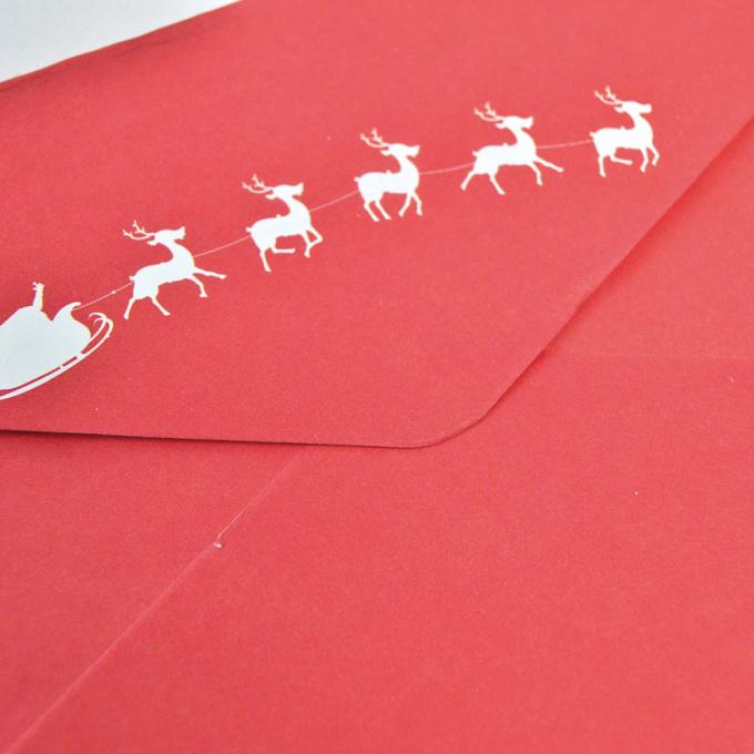 Envelopes de papel médio Impressão de cartões de felicitação coloridos Envelopes personalizados 7