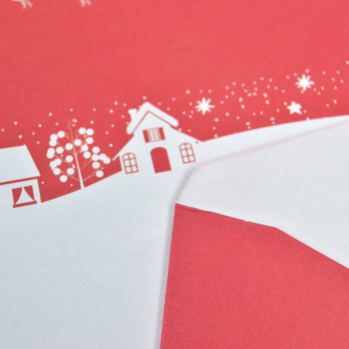 Envelopes de papel médio Impressão de cartões de felicitação coloridos Envelopes personalizados 6