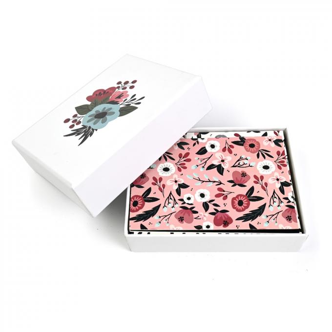 Impressão personalizada de cartões de agradecimento Flora com caixa UV e offset de impressão de película de laminação 7