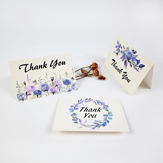 Custom 6 Design de cartão de boas-vindas de papel impresso com envelopes e caixa 6