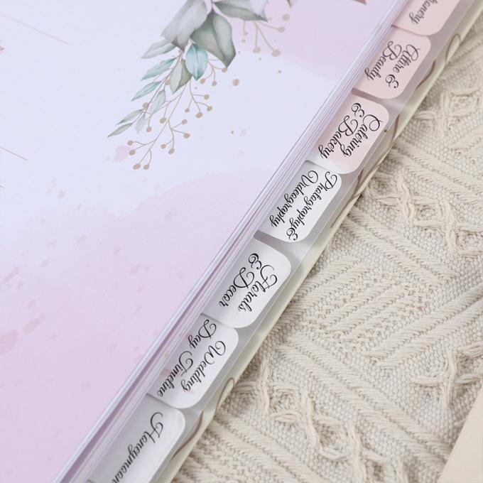 Custom A4 A5 Espiral Diário Papel Cadernos Diário Diário Planeador de Casamentos para Mulheres 7