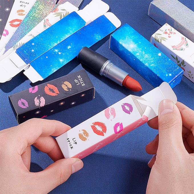 Logotipo Logotipo personalizado Caixas de batom Diy Reutilizáveis Gloss de Lábios Caixa de armazenamento de tubos de papel cosmético 2