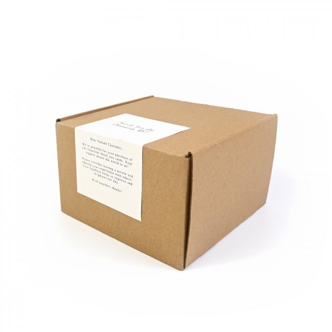 Cartões de agradecimento de pequenas empresas com envelopes e adesivos de papel Kraft marrom 8