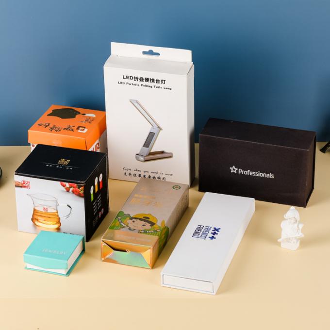 Embalagem de cartão reciclável Caixa de presente com tampa Design personalizado e a granel 5