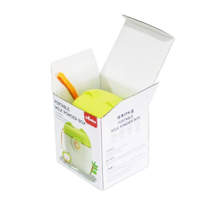 Caixa de cartão dobrável quadrada resistente Caixas de embalagem de papel kraft branco reciclado personalizadas 8