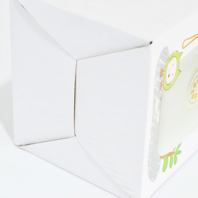 Caixa de cartão dobrável quadrada resistente Caixas de embalagem de papel kraft branco reciclado personalizadas 9