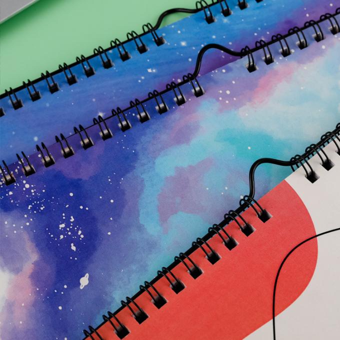 Capa em papel Agenda de objetivos sem data Diária Mensal Anual Diário espiral Planeador de hábitos 7