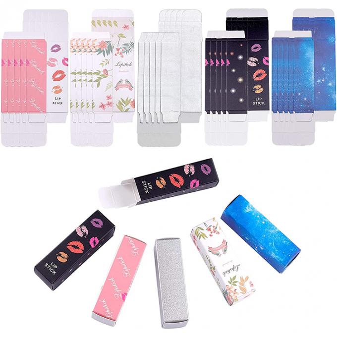 Logotipo Logotipo personalizado Caixas de batom Diy Reutilizáveis Gloss de Lábios Caixa de armazenamento de tubos de papel cosmético 0