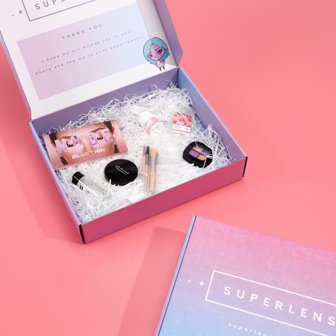 Caixas personalizadas de cores Logotipo embalagem Cartão Impresso Ropa Eco Cosméticos Flat de Envio Caixa de correio 7