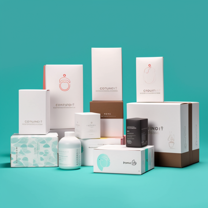 CMYK Cor Pantone Impressão personalizada Caixa de embalagem cosmética de cartão branco ecológico 10