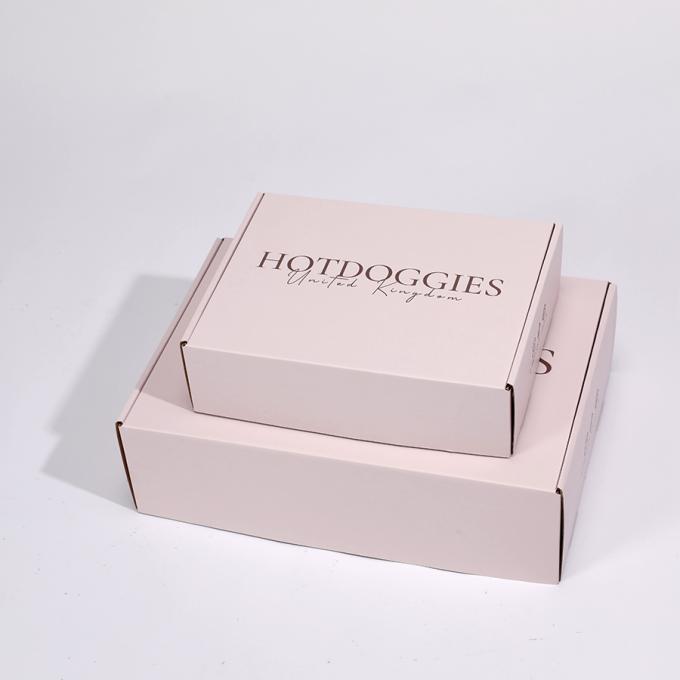 Caixas de cartão com logotipo, embalagem impressa personalizada, caixa de correio em rosa 7