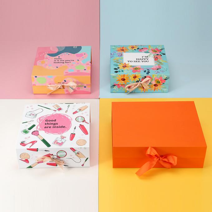 CMYK Impressão em cores Pantone Custom Grande embalagem de presente Caixa de papel para roupas 7