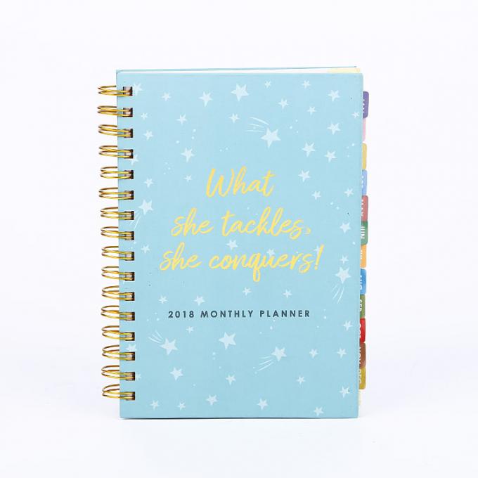 Custom Planner Agenda Espiral Composição Notebook Para Exercício Escolar 1