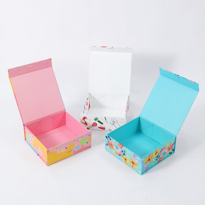 Logotipo personalizado Caixas de papel dobráveis ecológicas para roupas sapatos roupa interior Amostra grátis 6