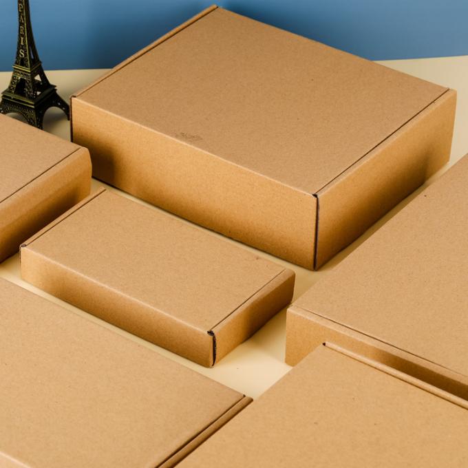 Logotipo de cartão personalizado Impresso Caixa Postal Corrugada de Envio Embalagem Caixa de Papel de Cartão dobrável 7