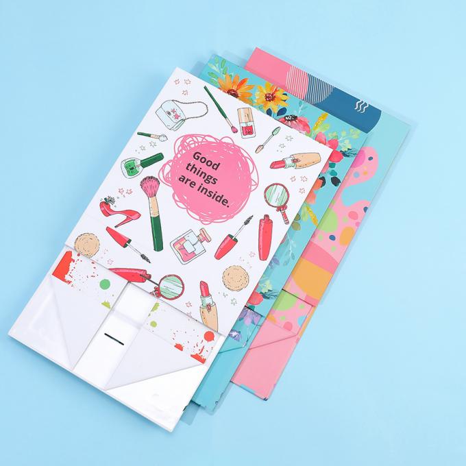 Logotipo personalizado Caixas de papel dobráveis ecológicas para roupas sapatos roupa interior Amostra grátis 11