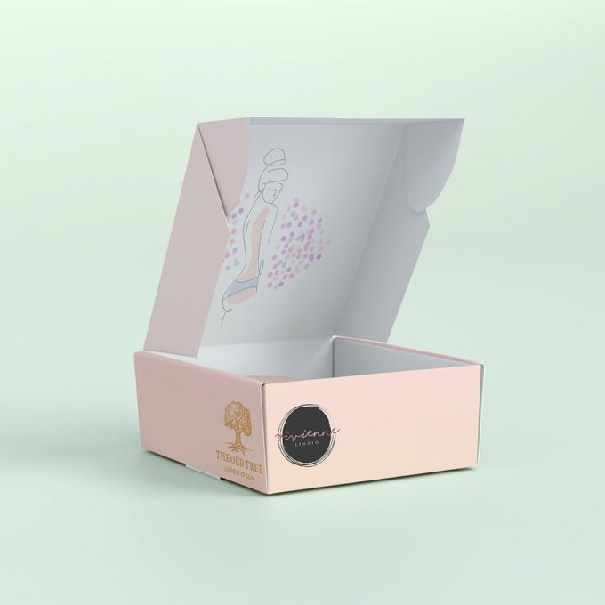Logotipo de cartão personalizado Impresso Caixa Postal Corrugada de Envio Embalagem Caixa de Papel de Cartão dobrável 10