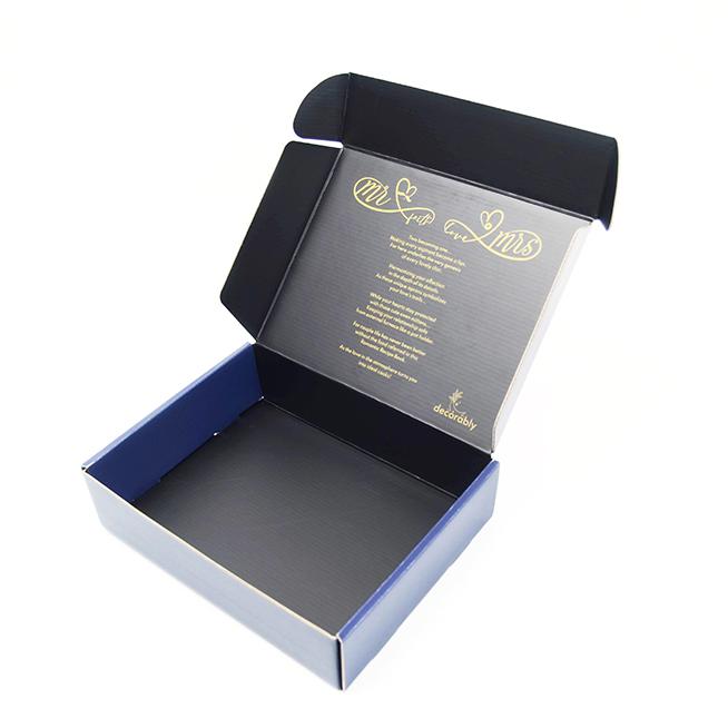 Logotipo de cartão personalizado Impresso Caixa Postal Corrugada de Envio Embalagem Caixa de Papel de Cartão dobrável 11