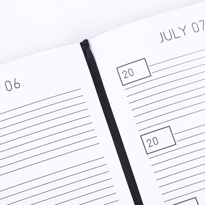 Capela de cartão personalizado tamanho A5 Datado Diário Semanal Diário Planificador Diário Costura Enlaçamento 0