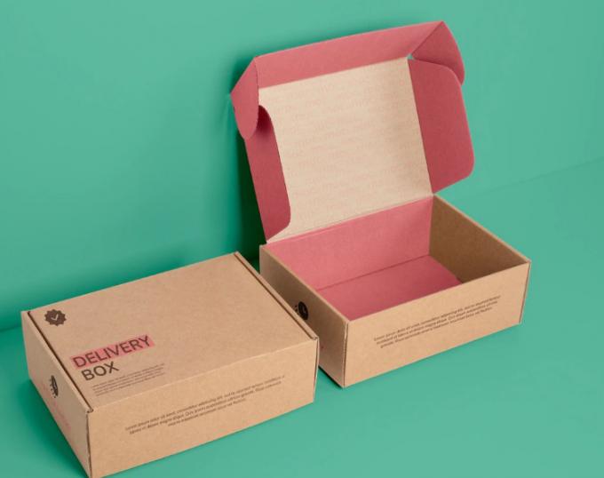 CMYK Impressão de papel kraft embalagem de cartão cartão corrugado caixas de envio 9