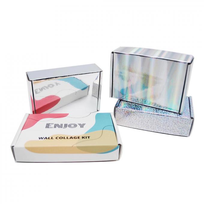 Logotipo personalizado Impresso Papel de papel colorido corrugado Caixa de correio de envio para calçado 9