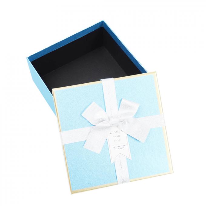 Logotipo personalizado Cor-de-Rosa CMYK Papel de papelão Caixa de armazenamento de presentes Embalagem com fita de arco 11