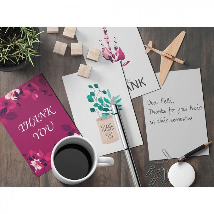 Impressão de cartões personalizados em papel Negócios coloridos Cartões de agradecimento Impressão offset 5