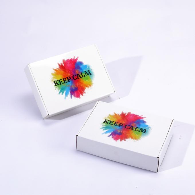 Caixa de Envio de Sapatos Personalizada Caixa de Envio de Correios Branca Flata Com Logotipo para Solução de Embalagem 11