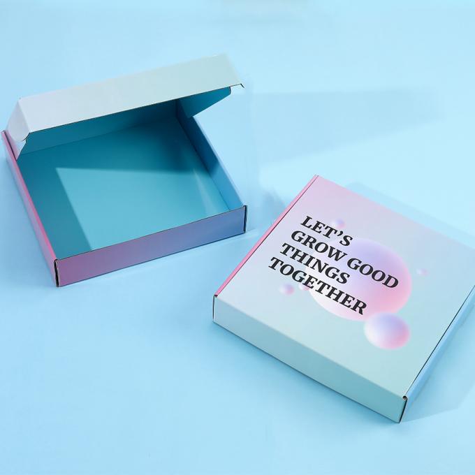 Caixa de correio personalizada de cores para embalagens de vestuário duráveis Logotipo impresso e design durável 9