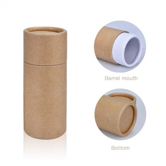 Caixa de embalagem de chá de logotipo personalizado reciclável Caixa de tubo de papel Kraft cilindro de presente 9