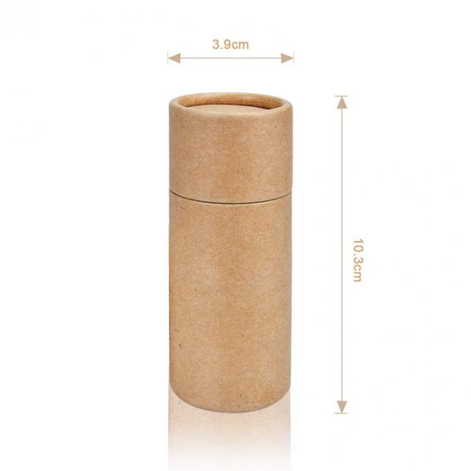 Caixa de embalagem de chá de logotipo personalizado reciclável Caixa de tubo de papel Kraft cilindro de presente 10