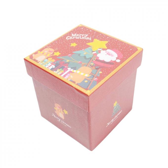 Luxo Logotipo personalizado de Natal Papel de presente Caixas de jóias para embalagem de colar de pulseira 7