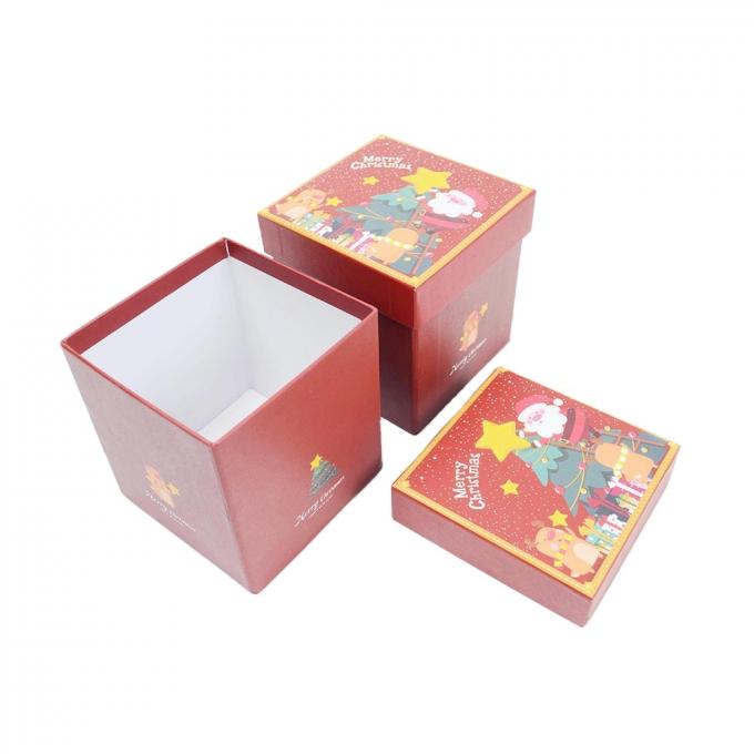 Luxo Logotipo personalizado de Natal Papel de presente Caixas de jóias para embalagem de colar de pulseira 9
