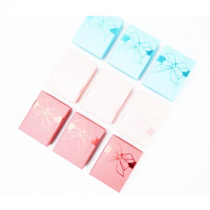 Caixa de papel de jóias em forma de mini quadrado para caixa de jóias em CD 5