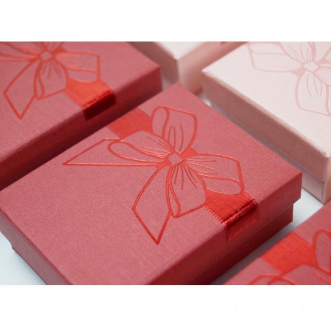 Caixa de papel de jóias em forma de mini quadrado para caixa de jóias em CD 7