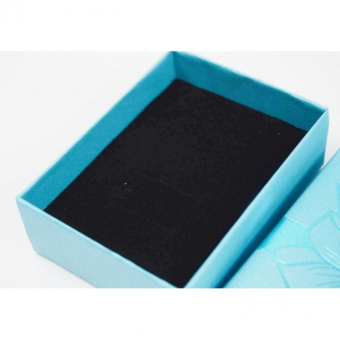 Caixa de papel de jóias em forma de mini quadrado para caixa de jóias em CD 12