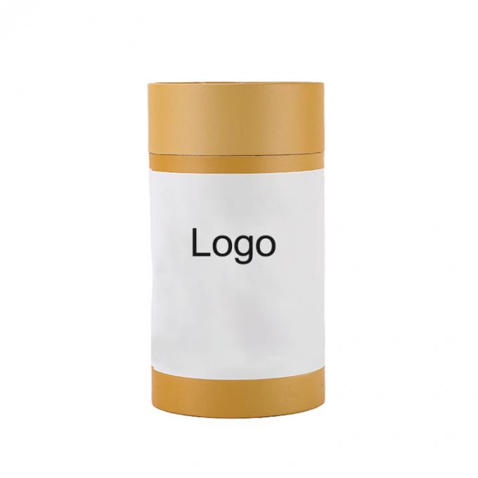 Logotipo personalizado Classificação alimentar Caixa de embalagem de cilindro reciclado Caixa de embalagem de papel Kraft Tubos de cartão CMYK 7