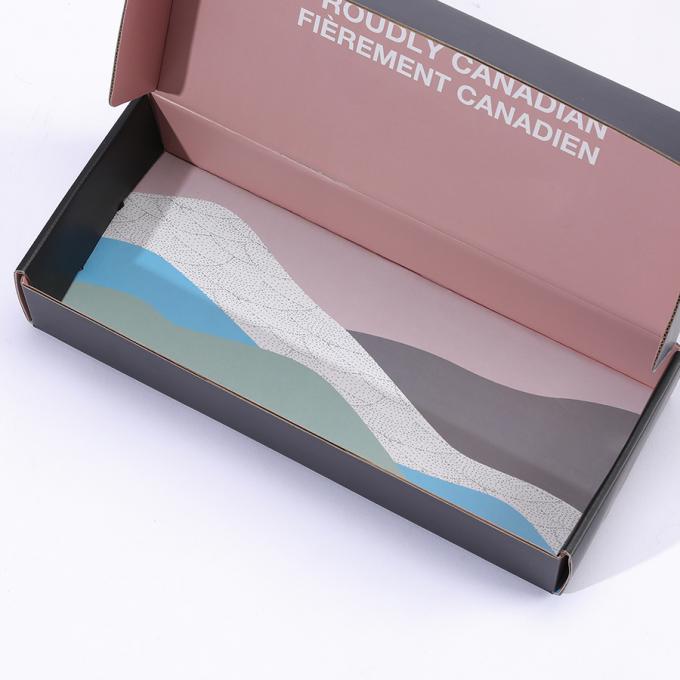 Caixa de extensão de cabelo de encomenda personalizada CMYK Cor Pantone Cor corrugada Caixa de correio de papelão 7