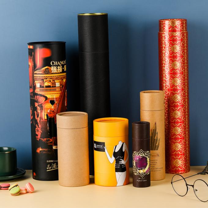 Caixa de tubos de papel de embalagem de recipientes de óleos essenciais de papelão com impressão CMYK 6